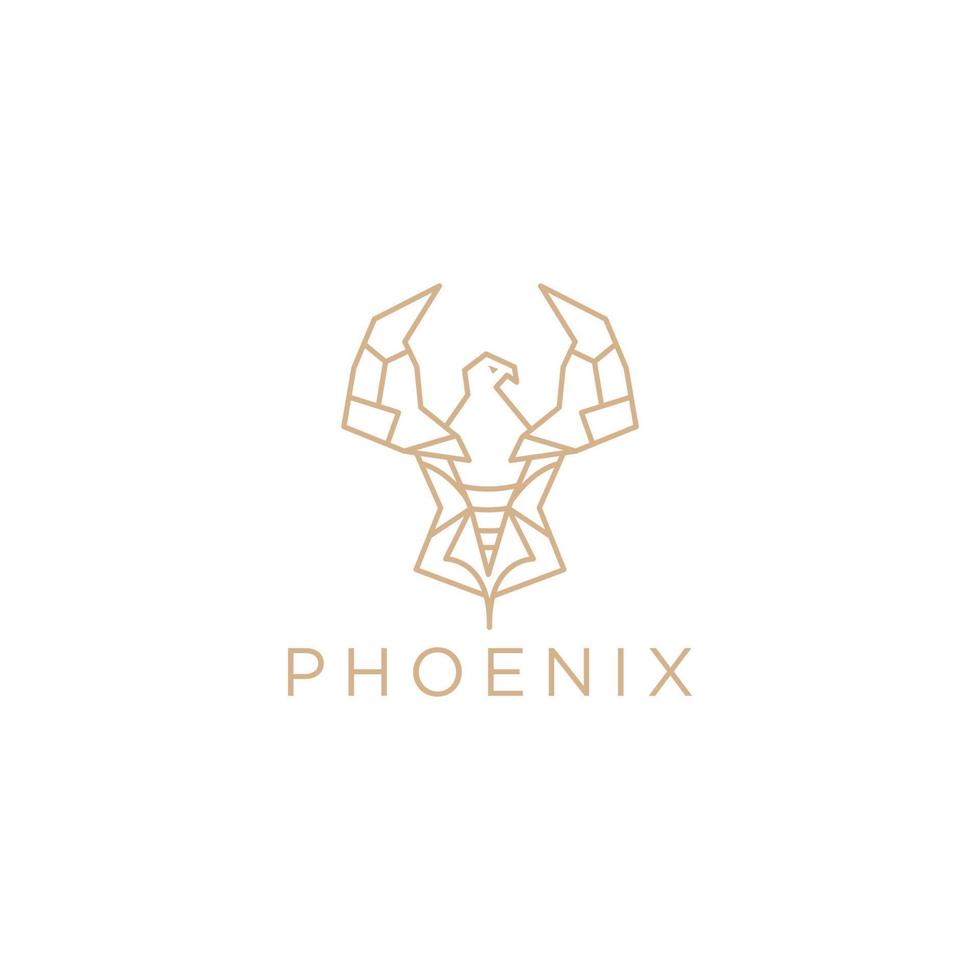 Phoenix  logo design icon template vector