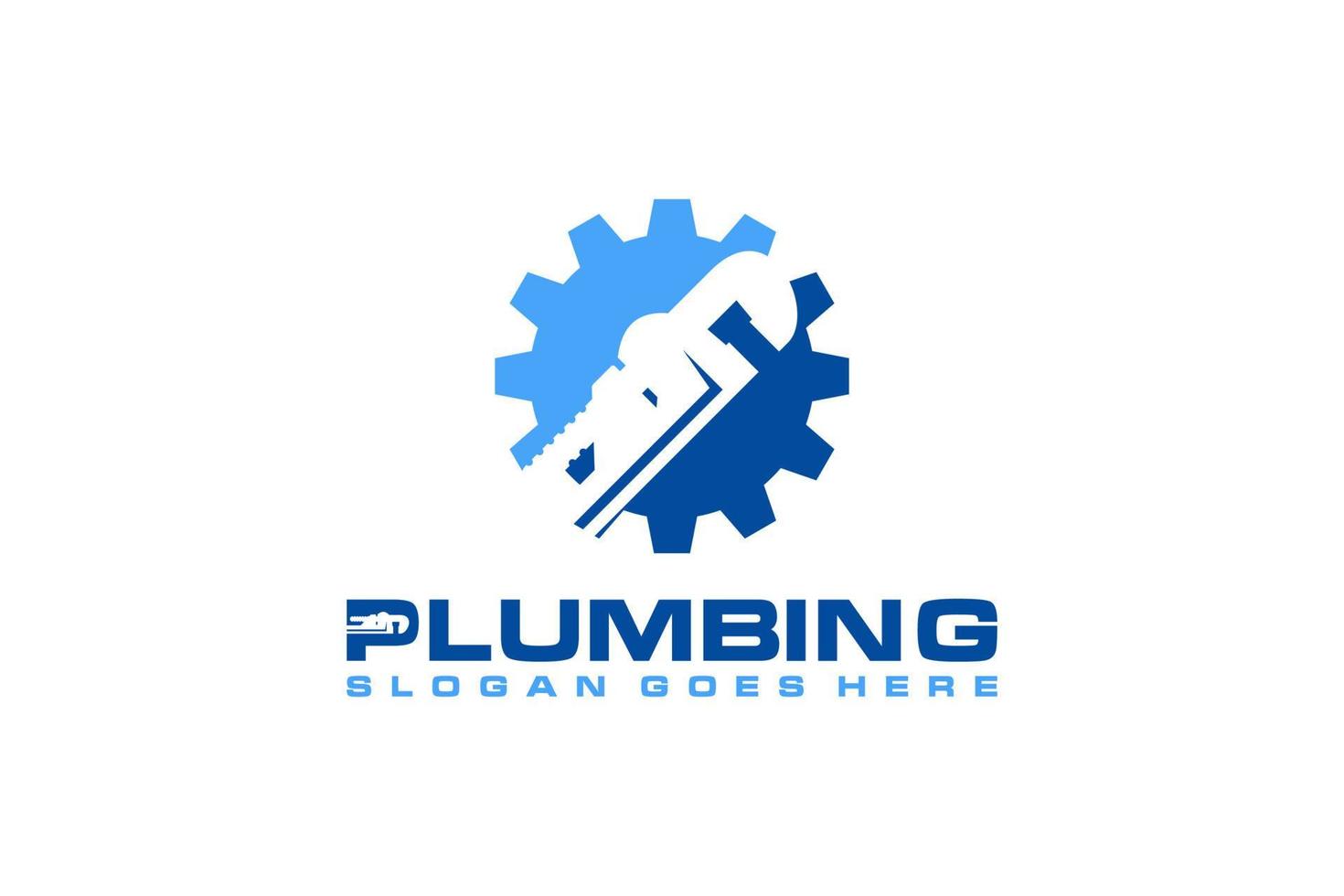 Plumbing Service Logo Template, Water Service Logo. vector