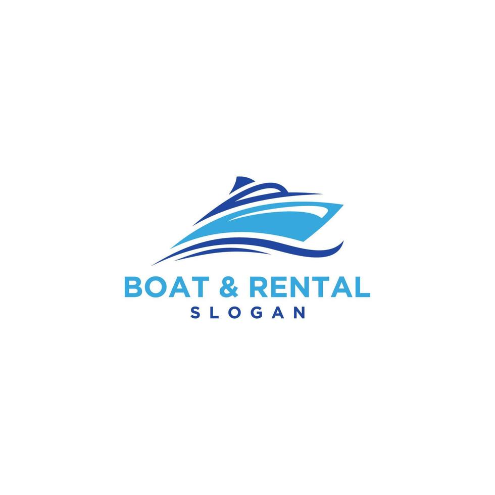 Boat Logo Design Template Vector Graphic Branding Element.