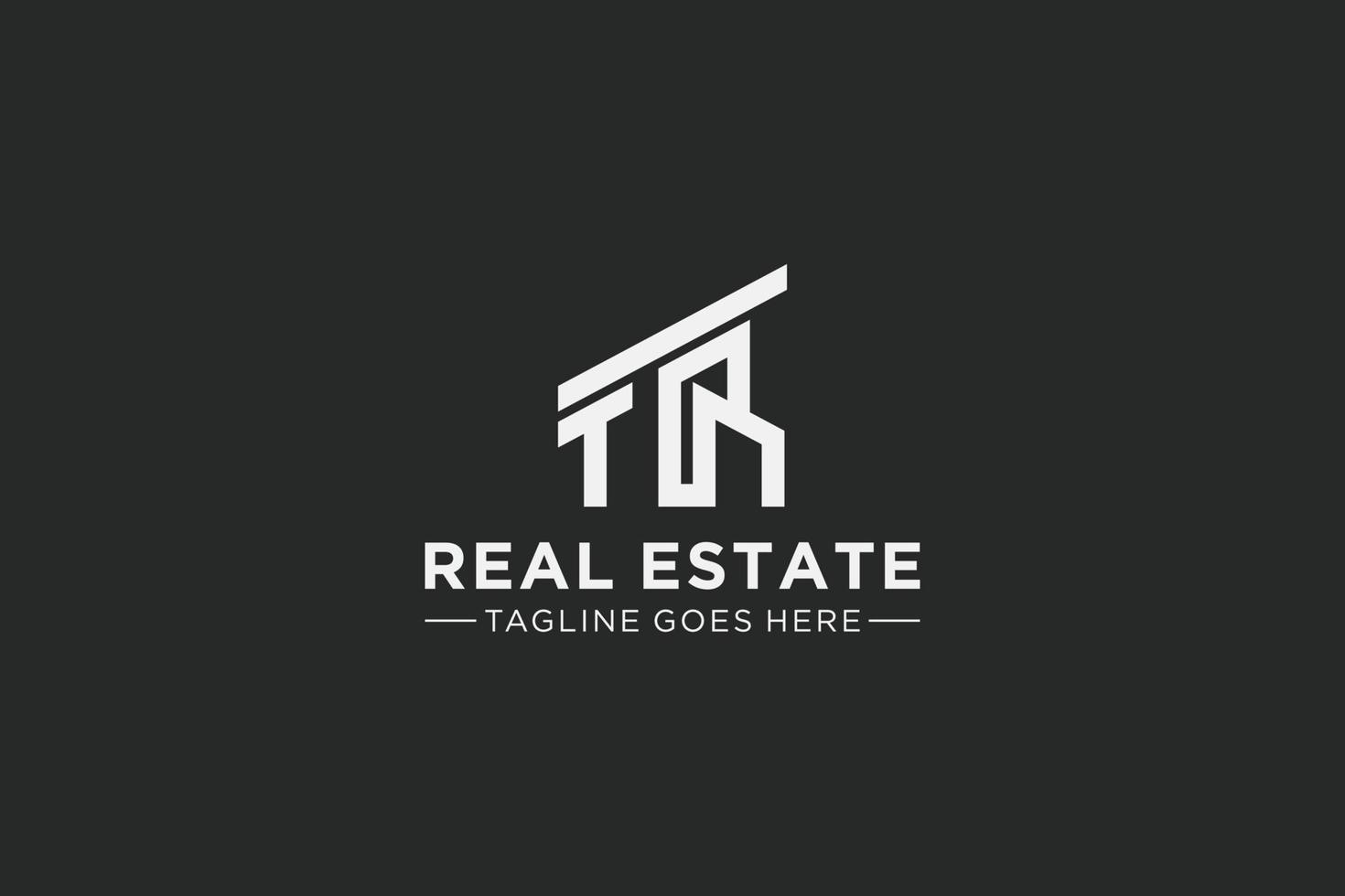 Letter T for Real Estate Remodeling Logo. Construction Architecture Building Logo Design Template Element. vector