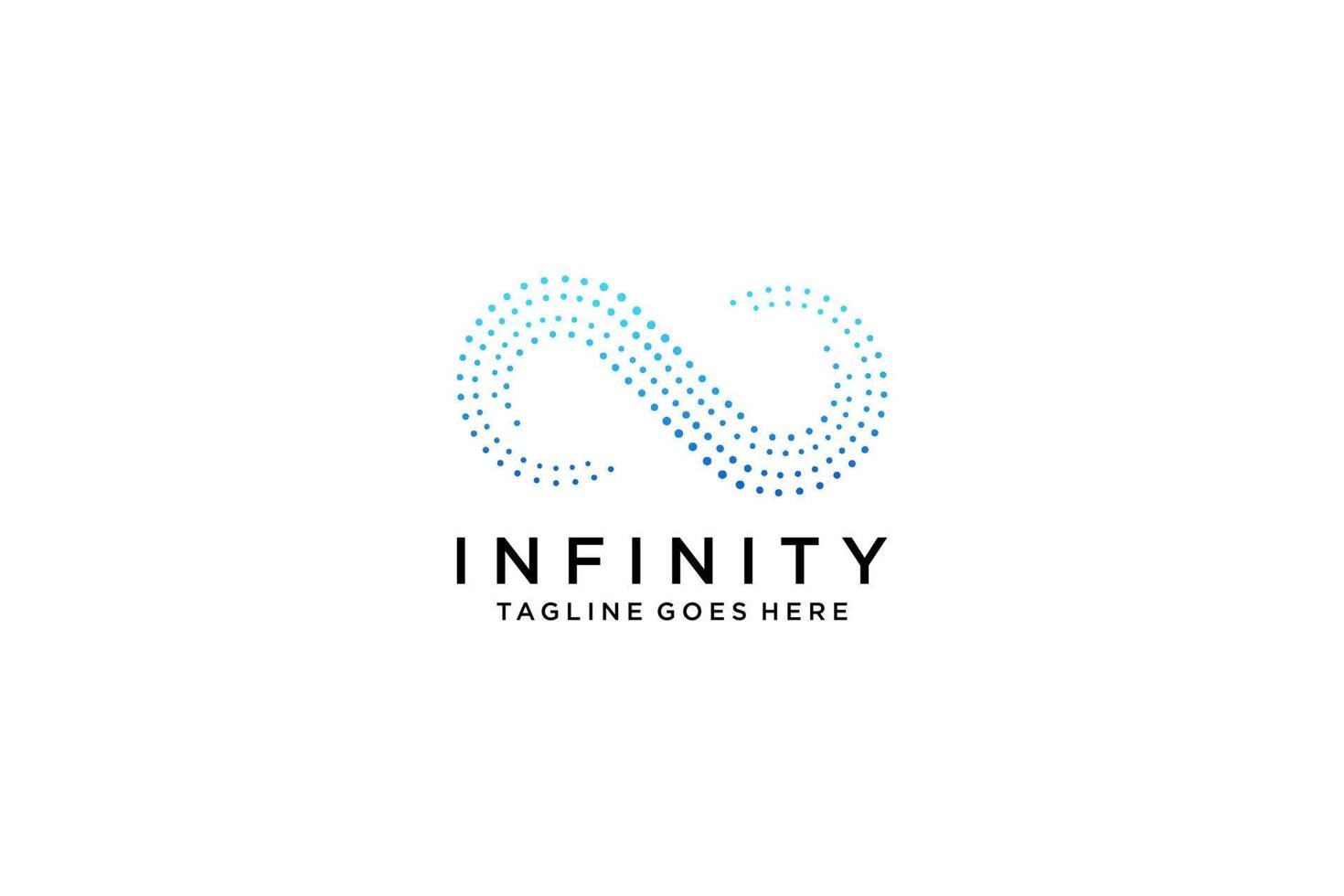 logotipo infinito de movimiento azul y púrpura aislado sobre fondo blanco. utilizable para logotipos de negocios y tecnología. elemento de plantilla de diseño de logotipo vectorial. vector