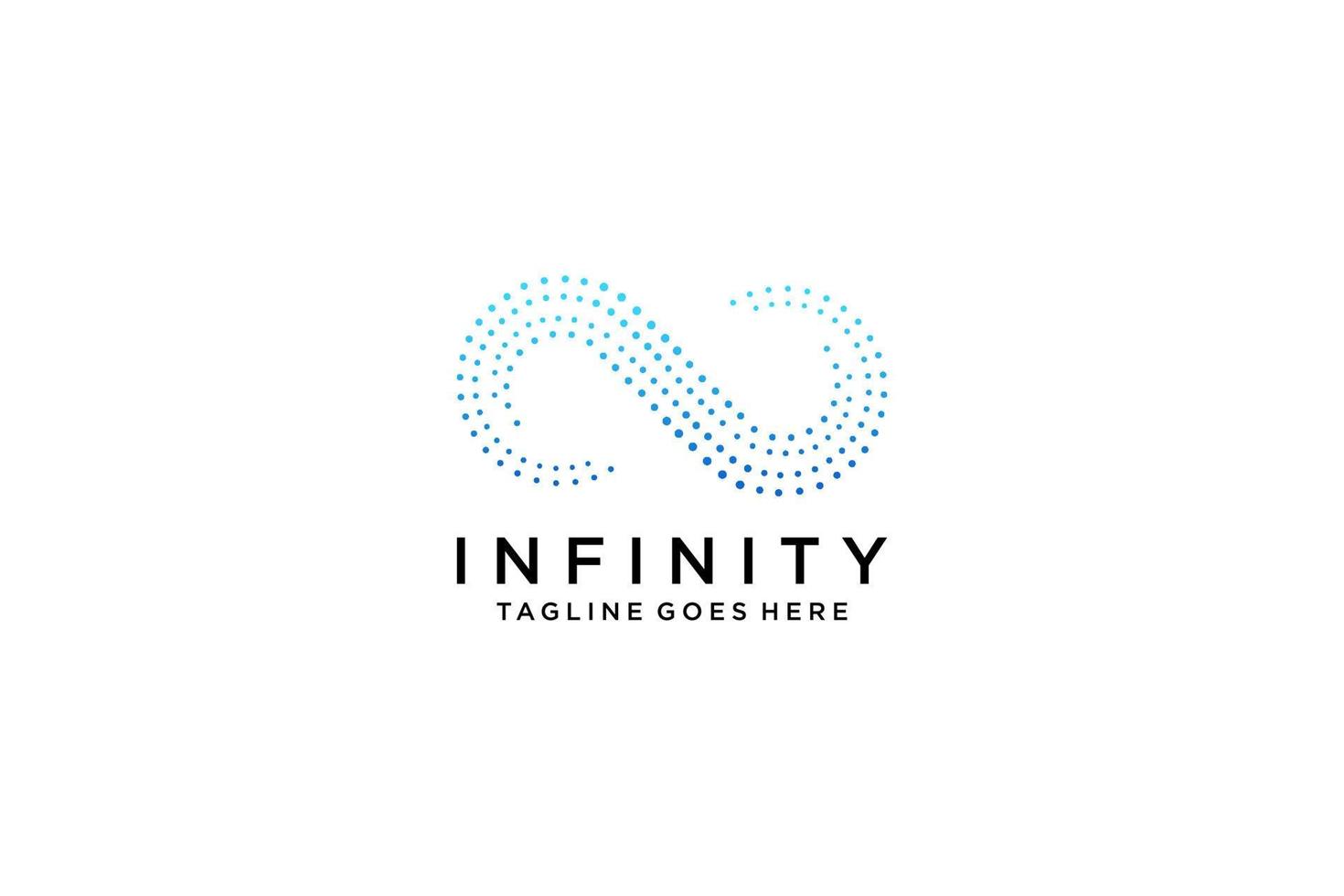 Blue and Purple Motion Infinity Logo isolated on White Background. Usable for Business and Technology Logos. Vector Logo Design Template Element.