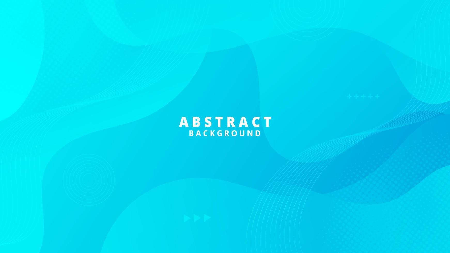 Abstract Blue Fluid Wave Banner Template vector