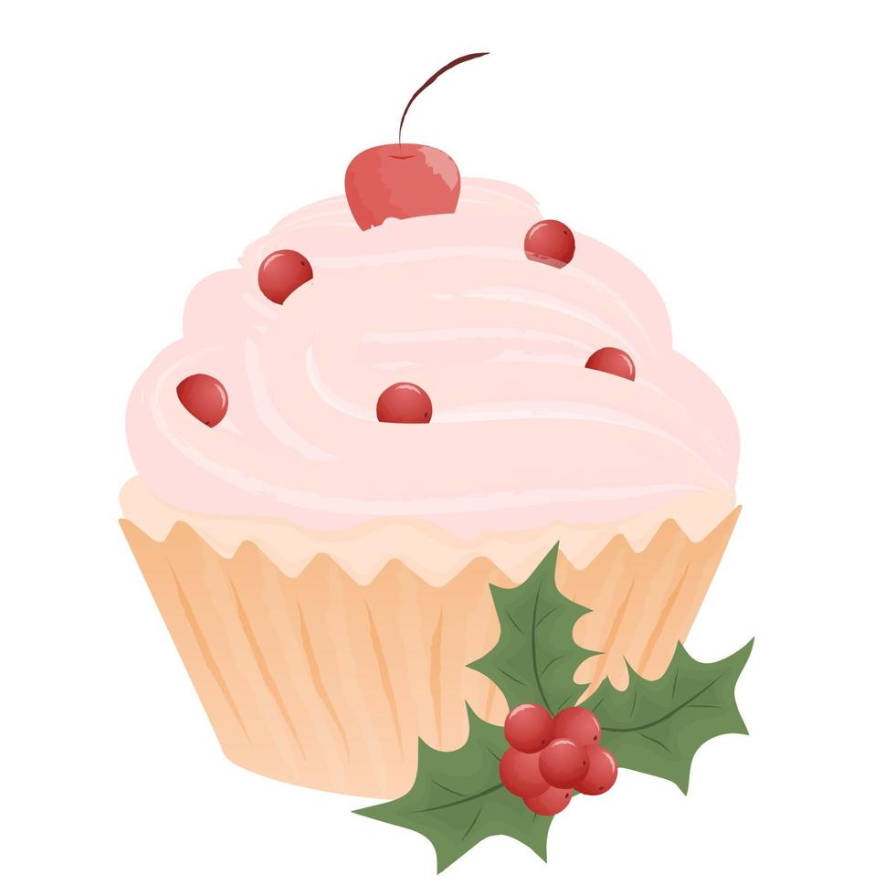 Sweets Christmas cake vector