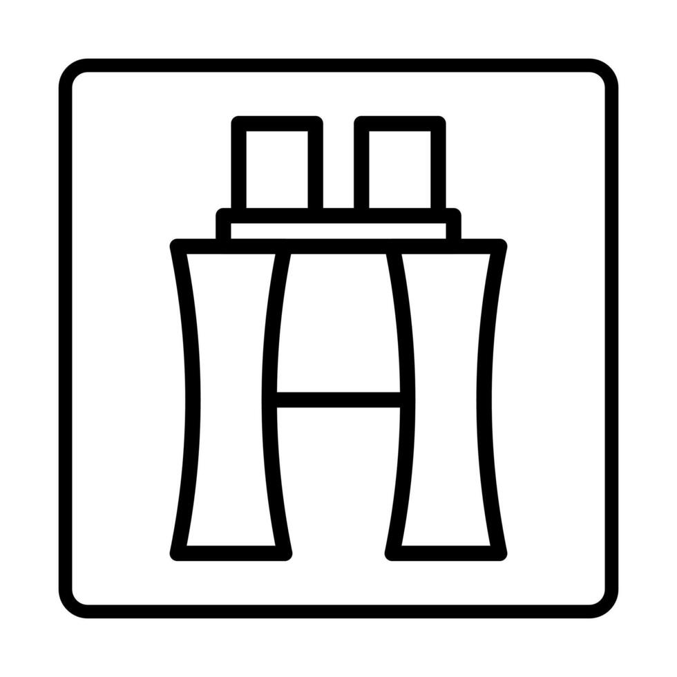 Binoculars Icon. Social media sign icons. Vector illustration isolated for graphic and web design.