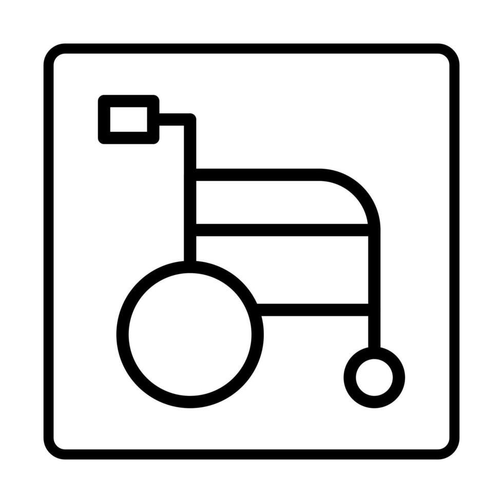 wheel chair Icon. Social media sign icons. Vector illustration isolated for graphic and web design.