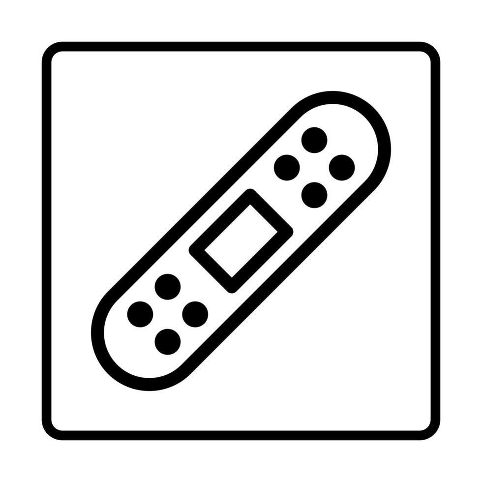plaster Icon. Social media sign icons. Vector illustration isolated for graphic and web design.