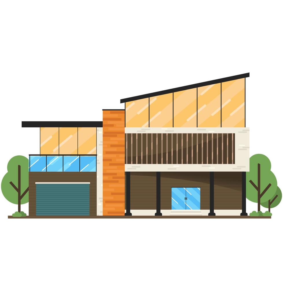 modern house vector illustration