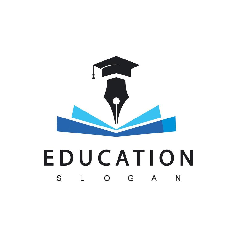 plantilla de diseño de logotipo de educación, ilustración vectorial vector