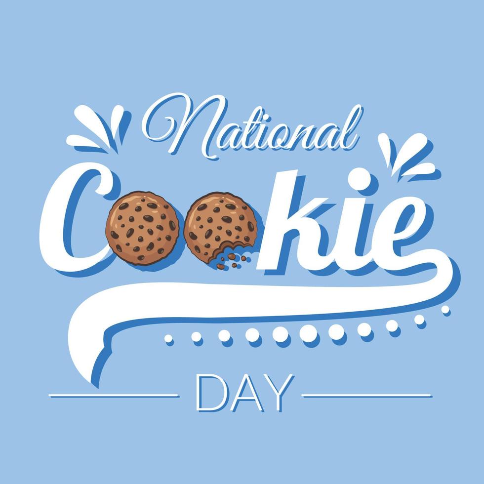 National Cookie Day. Vector design