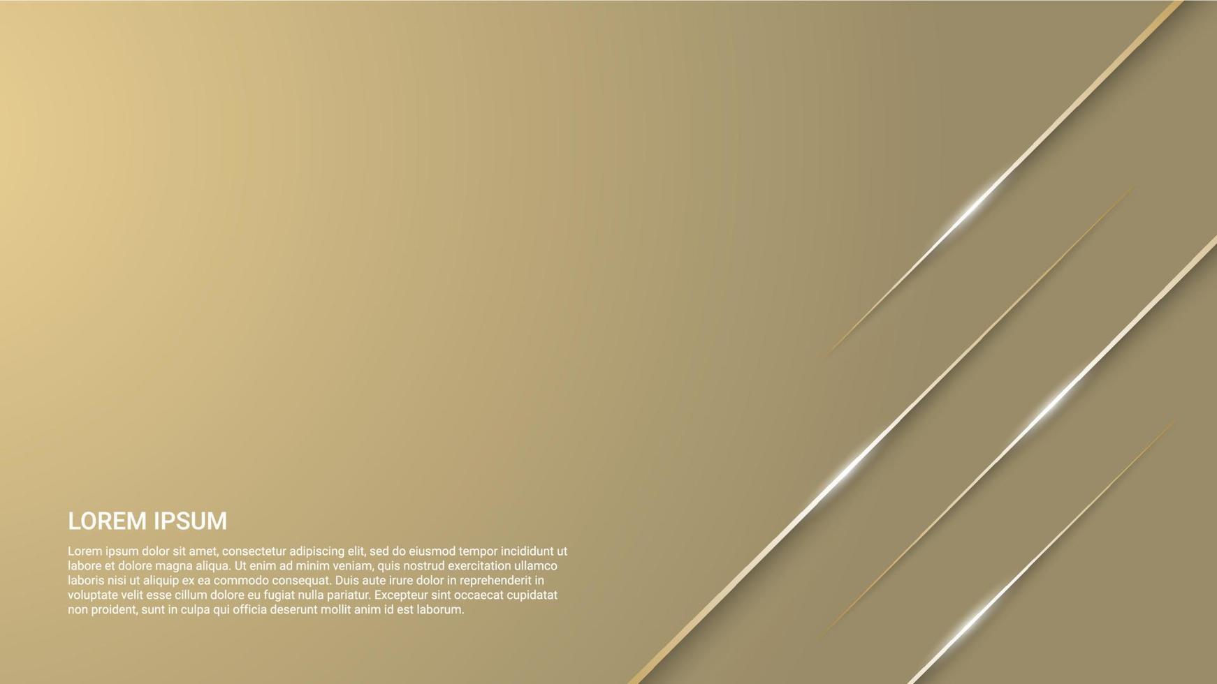 background design with glowing golden lines vector
