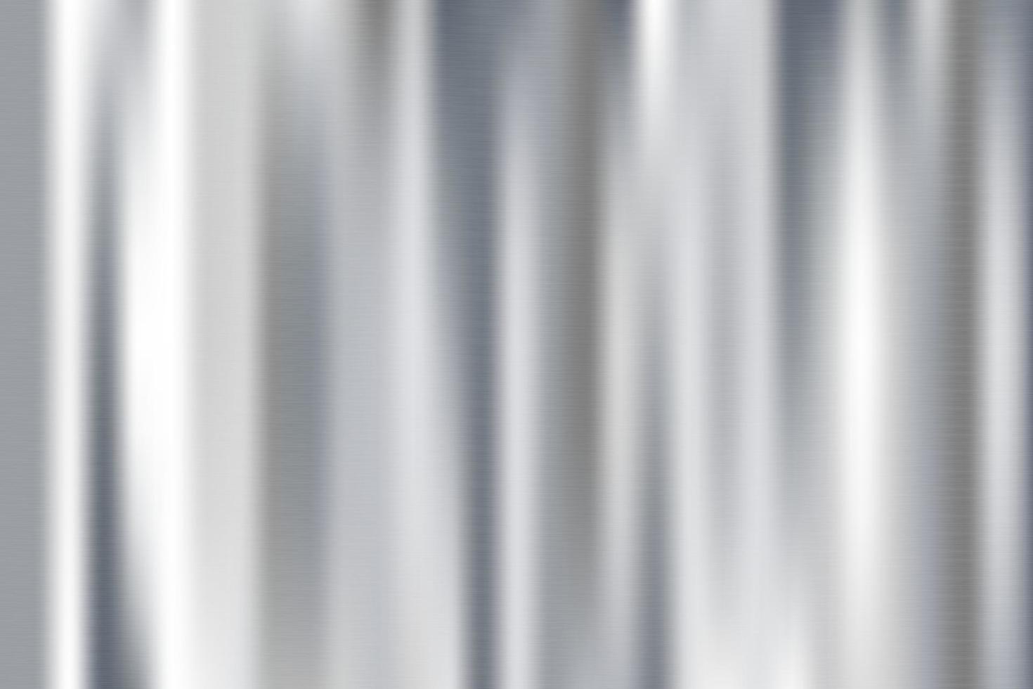 Silver foil background. Metal gray textured shiny gradient. Stainless glossy  surface with reflection. Realistic chrome backdrop with folds. Vector  illustration 14829658 Vector Art at Vecteezy