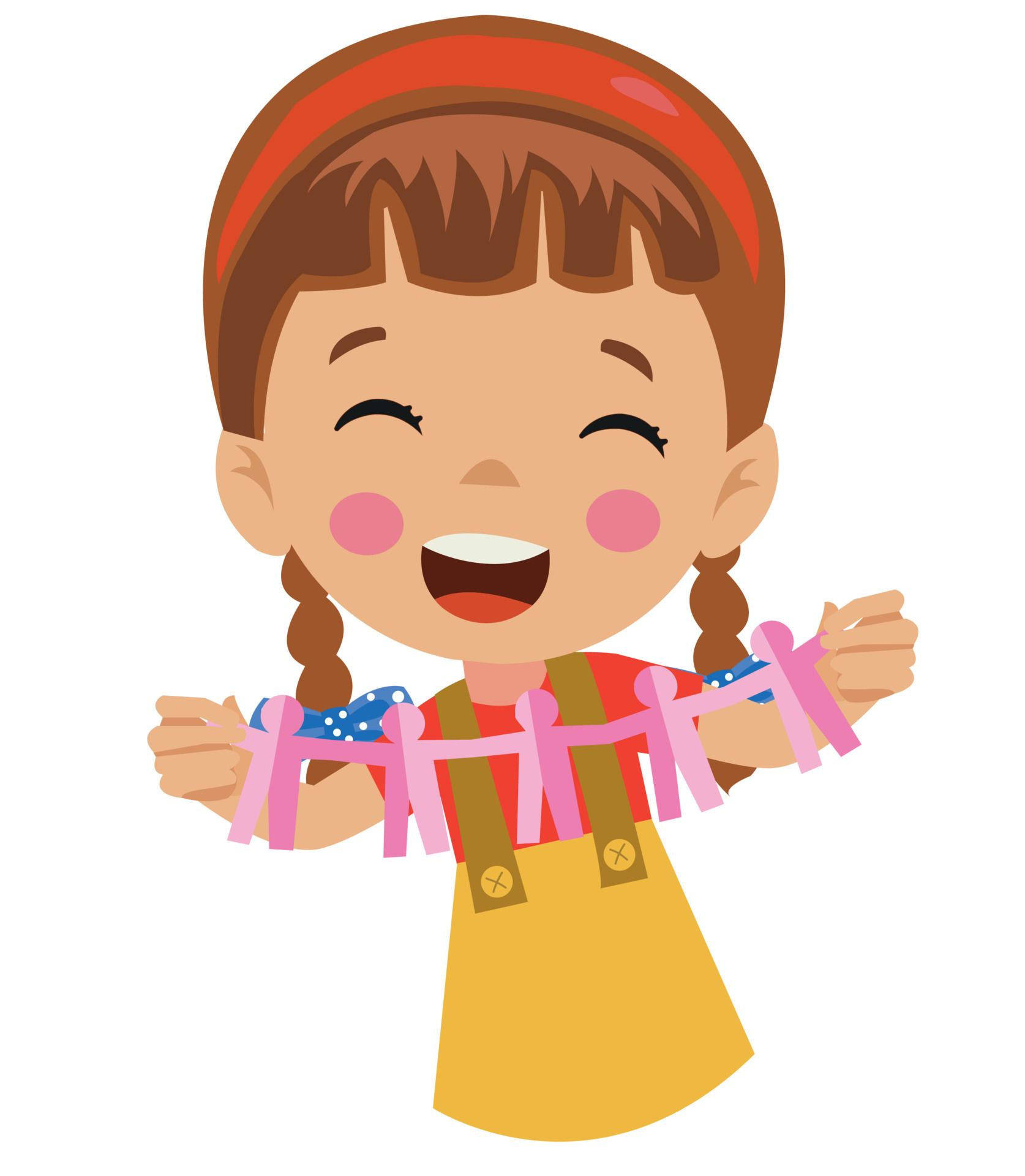 scissors cutting paper people vector 14829958 Vector Art at Vecteezy