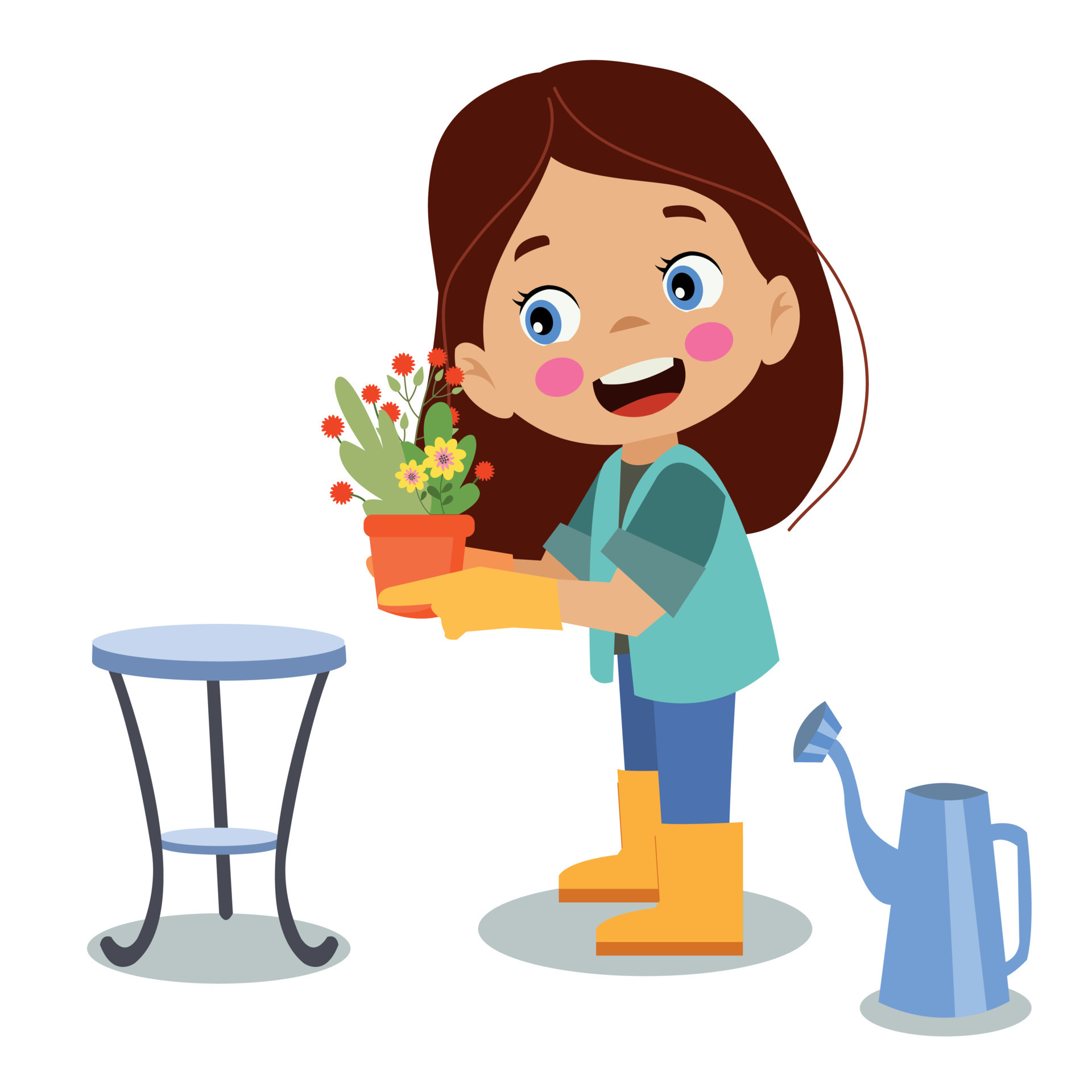 Cute Boy Planting And Watering Flowers 14830108 Vector Art At Vecteezy Cute Boy Planting And Watering Flowers 14830108 Vector Art At Vecteezy