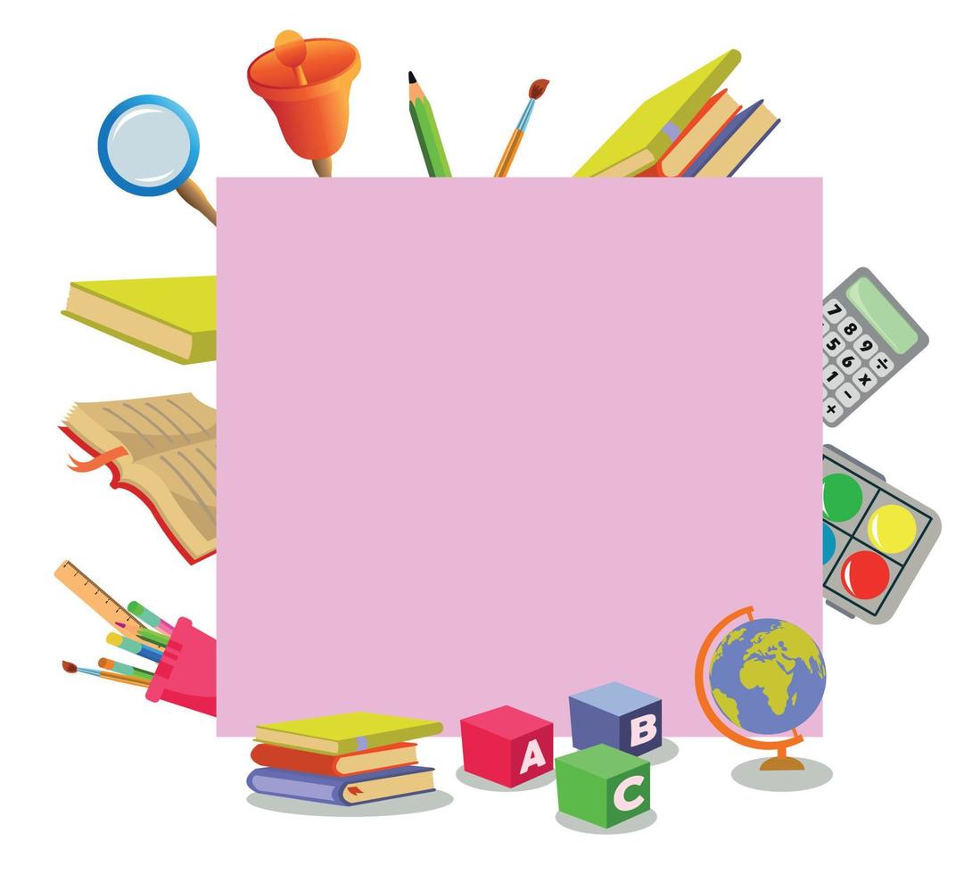 Your text here cute girl holding note paper vector
