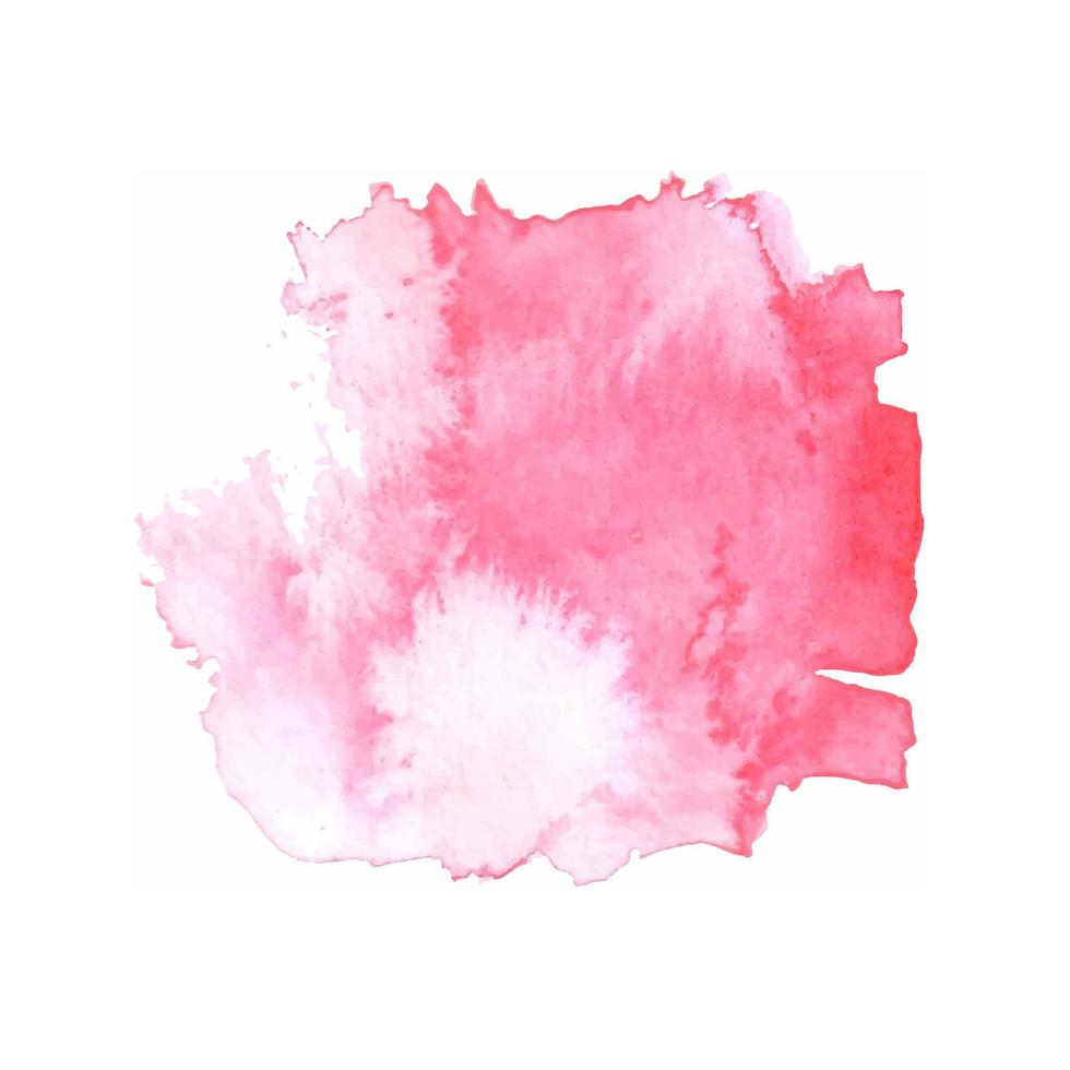 Abstract modern hand painted design with pink color watercolor brushstroke .The picture can be used for the design of postcards, banners, posters, brochures vector