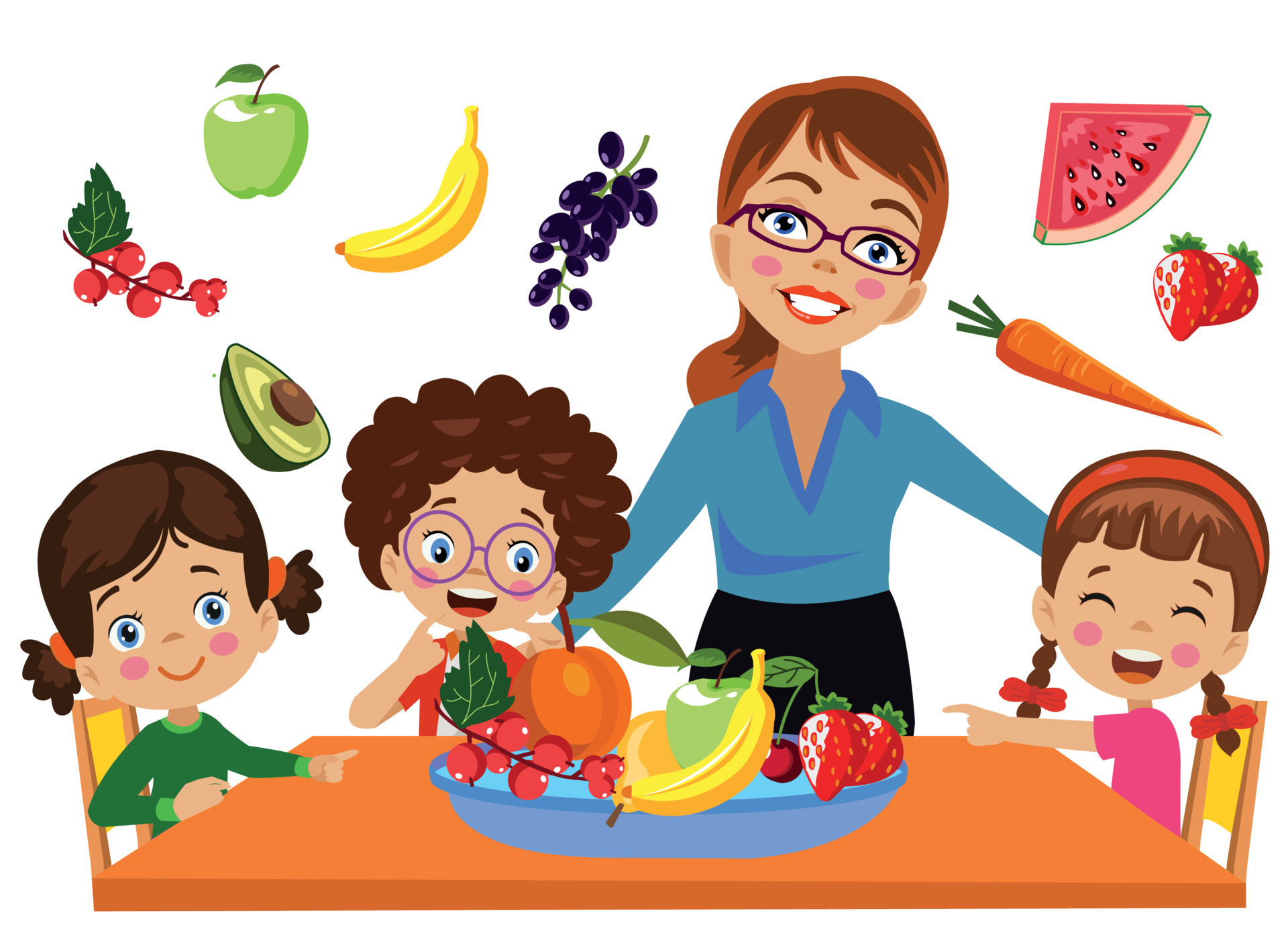 Lovely Students Eating Organic Fruit In Class 14831402 Vector Art At lovely-students-eating-organic-fruit-in-class-14831402-vector-art-at