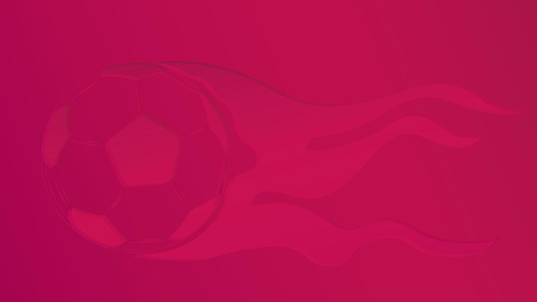 fondo de fútbol con ilustración de pelota. adecuado para la bandera y el fondo de la copa mundial. vector