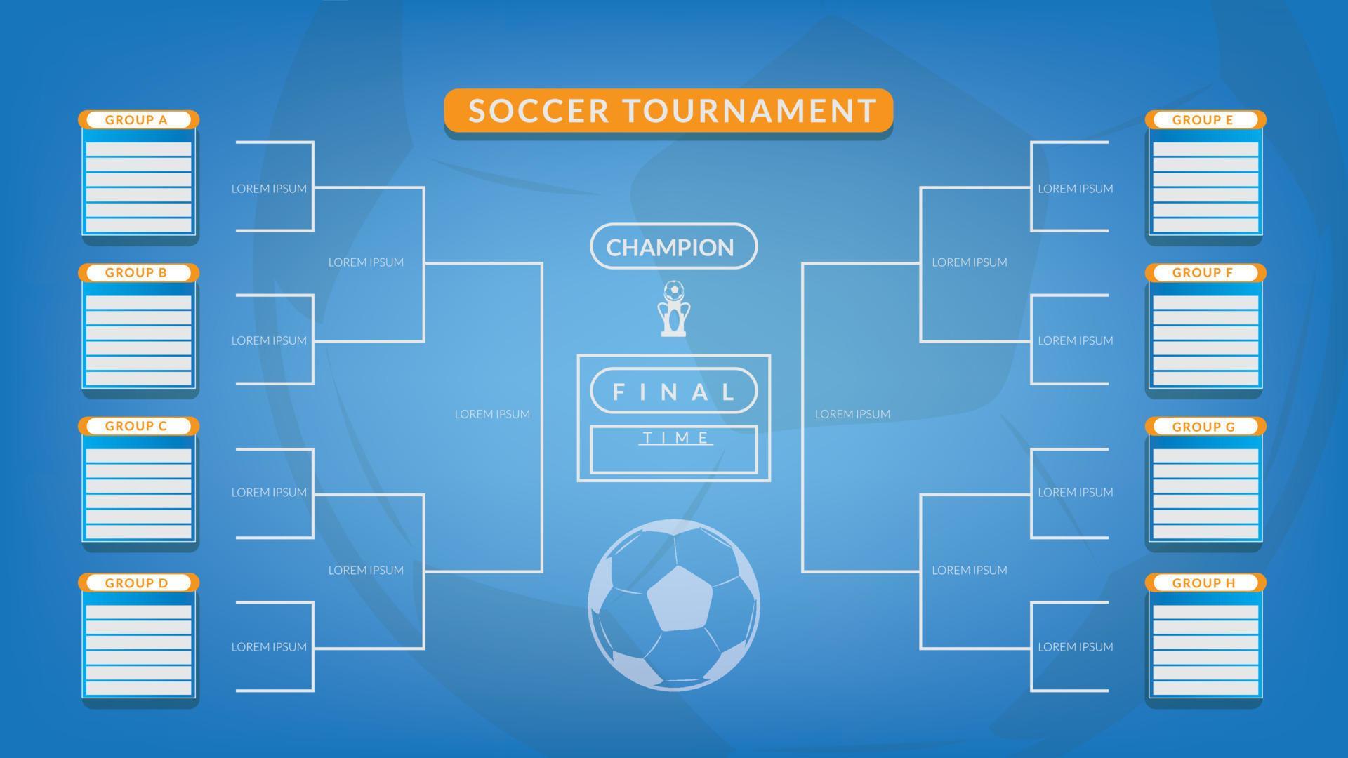 soccer tournament table template. 4K ratio vector eps 10 14831460