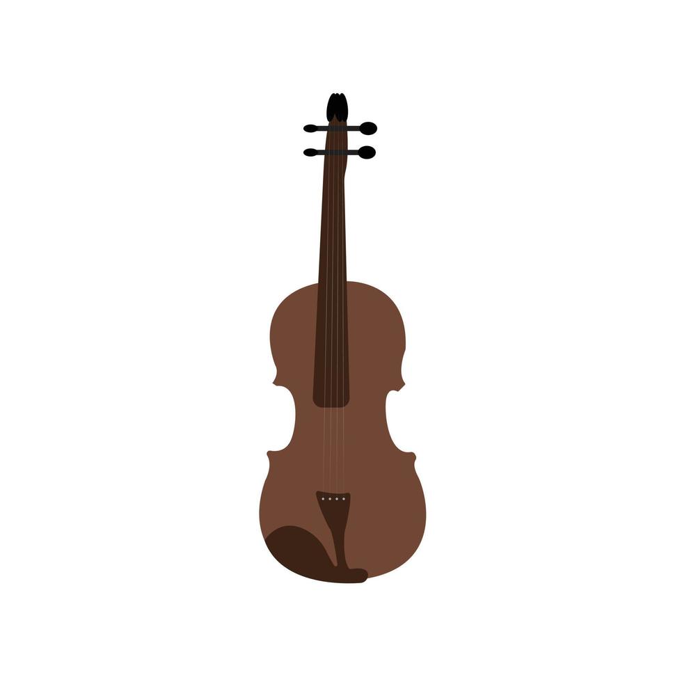 violín aislado sobre fondo blanco vector