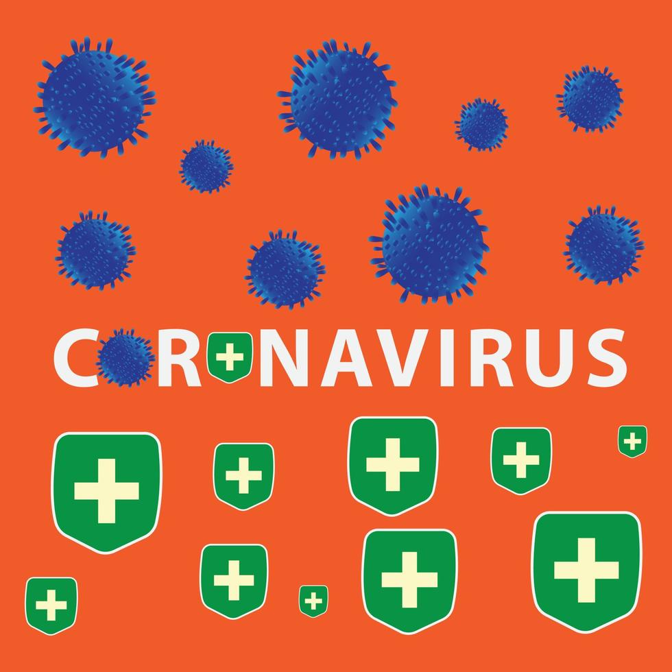 medical cross shield and virus vector