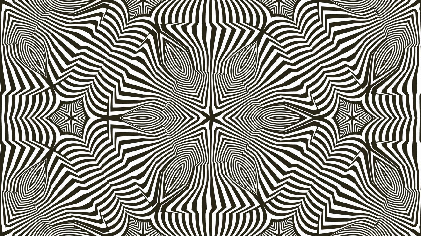 Optical illusion lines background. Abstract 3d black and white illusions. Conceptual design of optical illusion .10 illustration vector