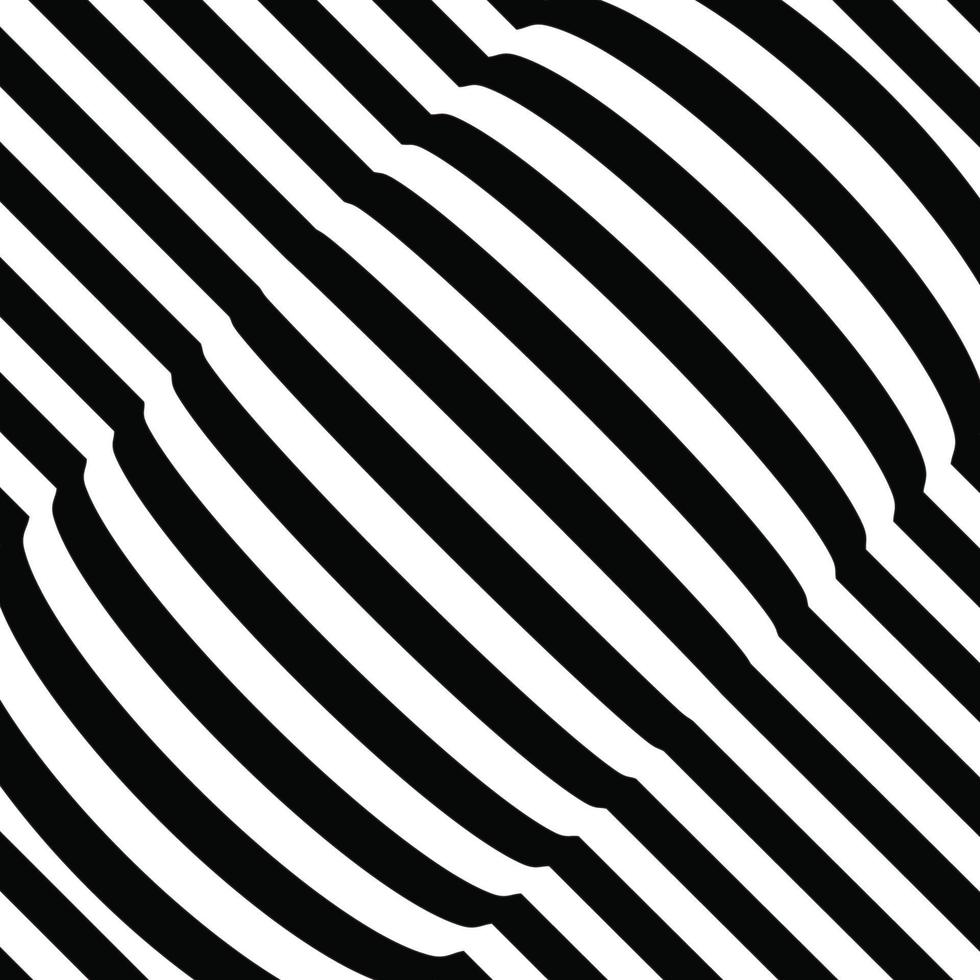 fondo de líneas de ilusión óptica. ilusiones abstractas 3d en blanco y negro. diseño conceptual de ilusión óptica .10 ilustración vector