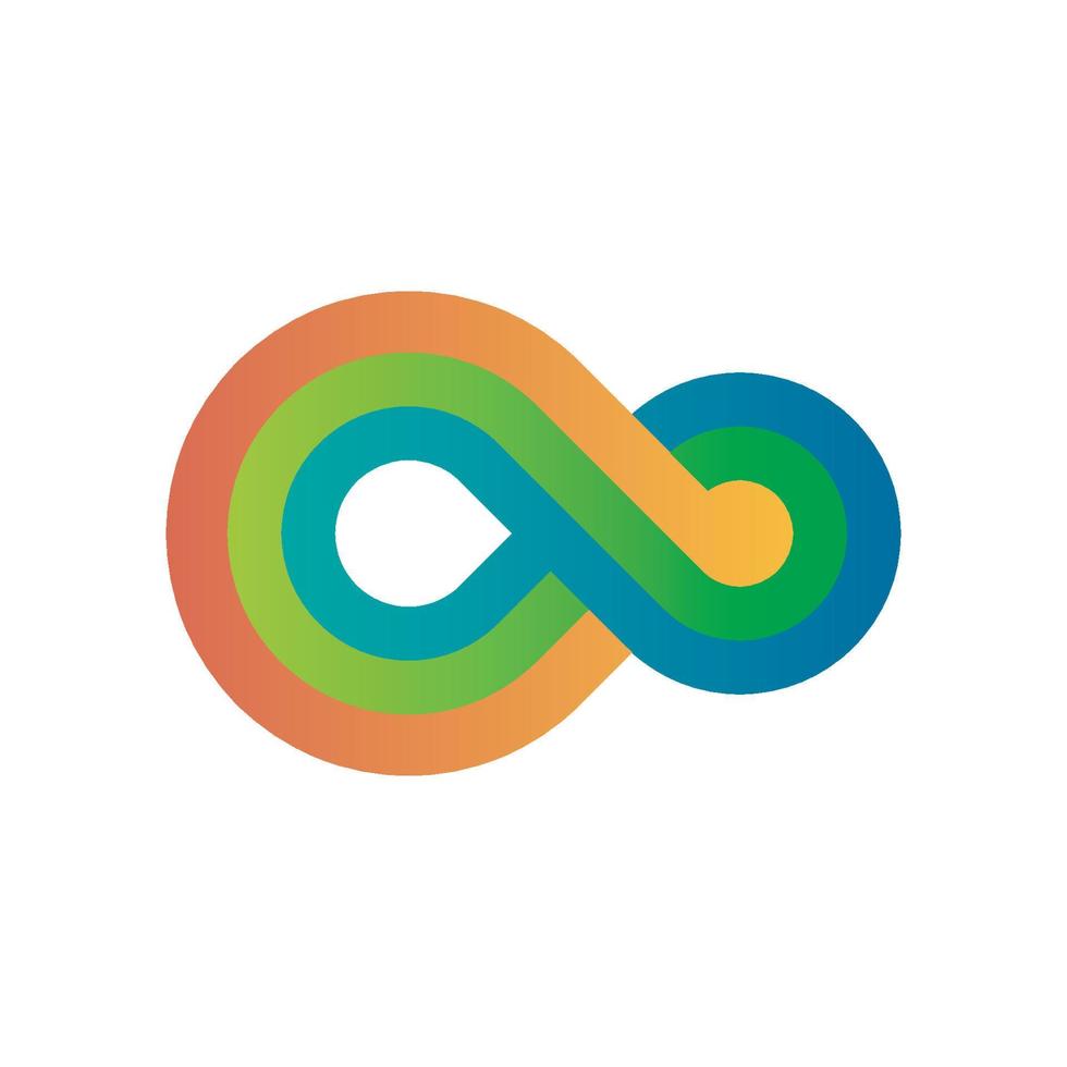 Colorful Infinity Vector Logo Design