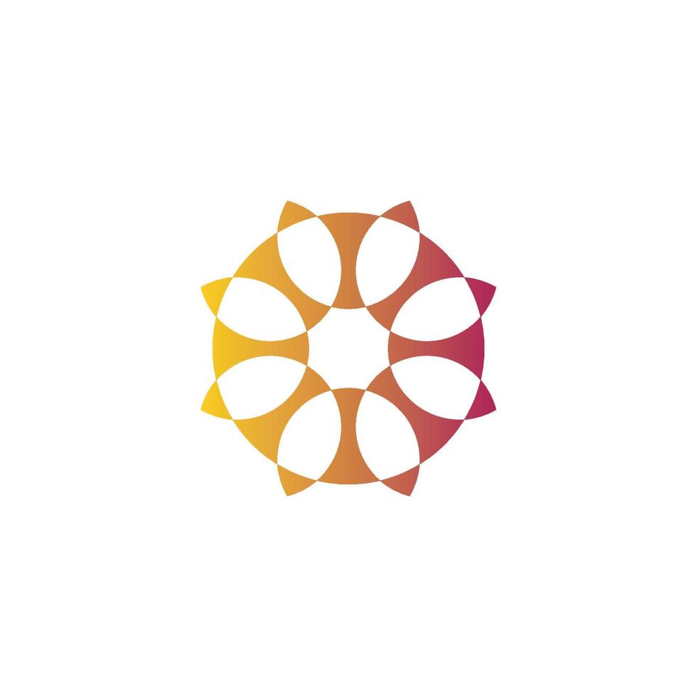 Community Care Logo People Icons In Circle Vector Concept.