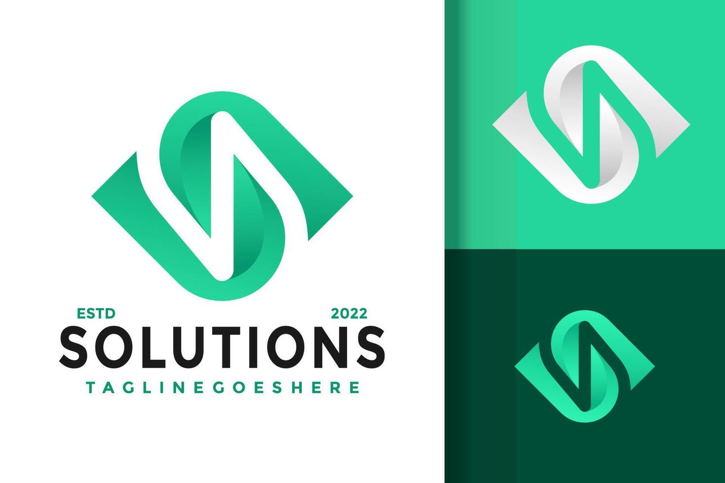 Letter S Nature Solution Logo Design, brand identity logos vector, modern logo, Logo Designs Vector Illustration Template