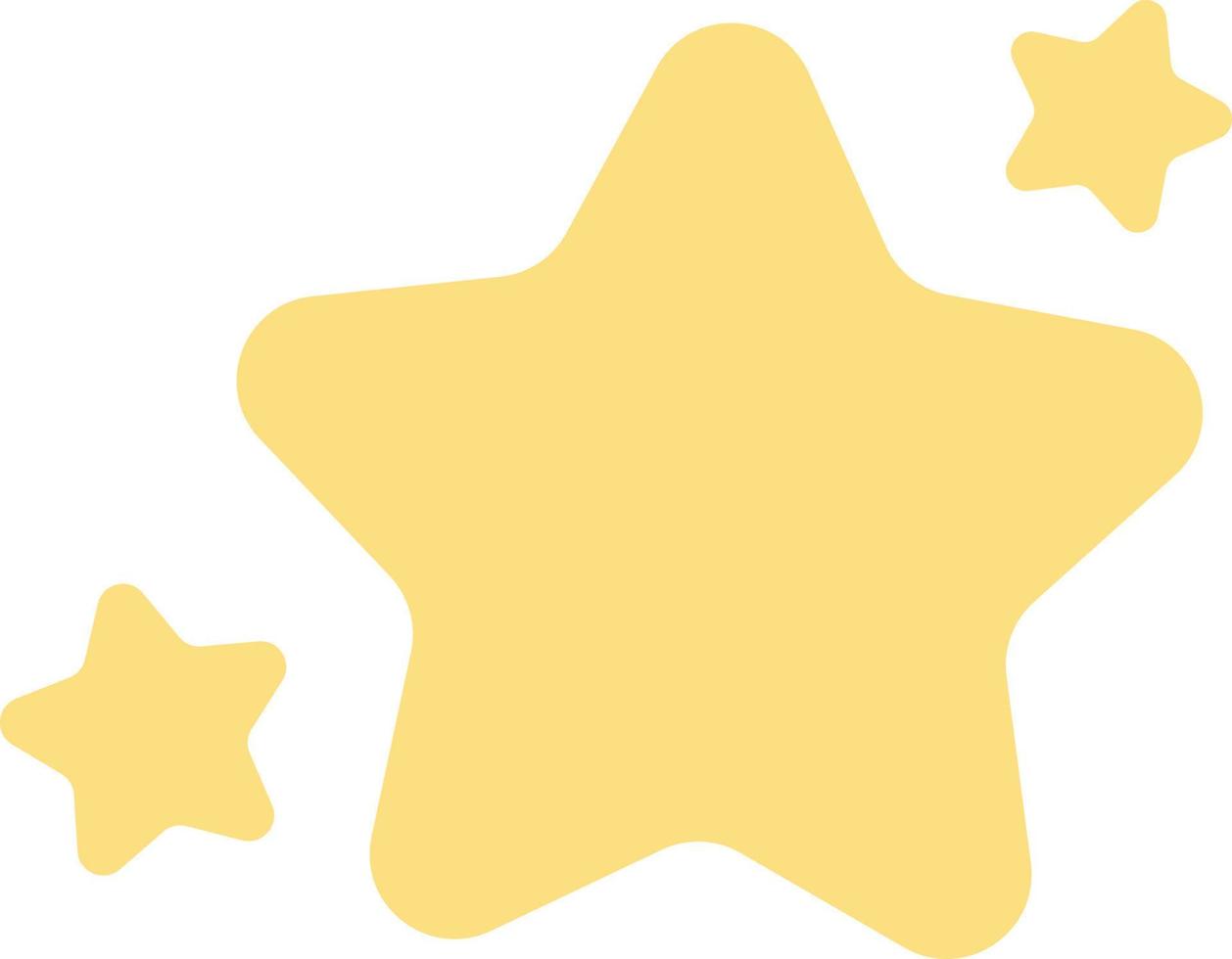 Five-point stars illustration vector