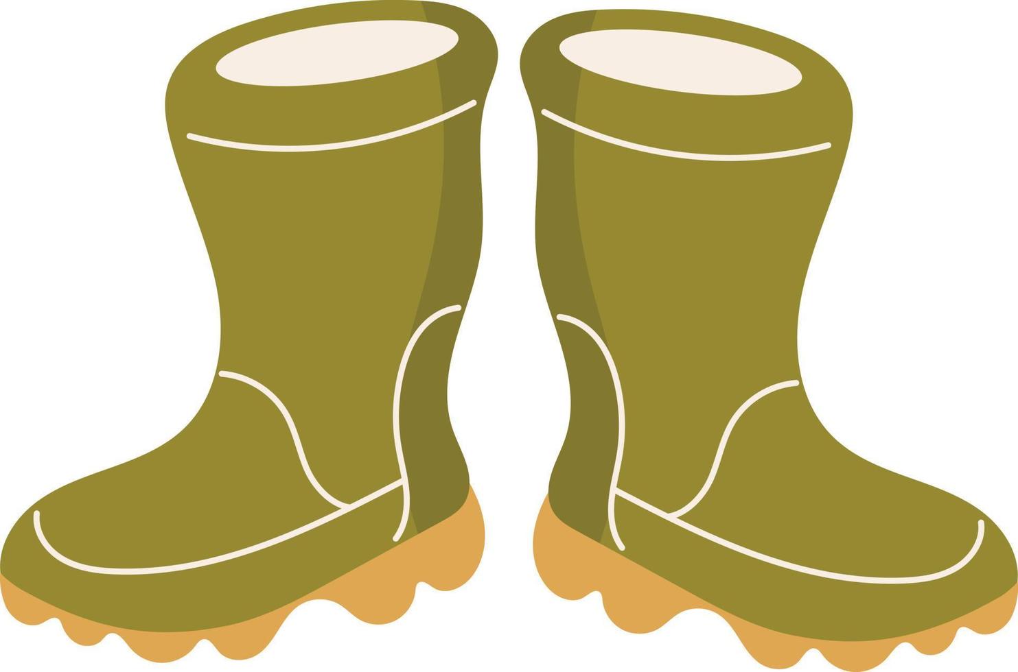 Garden boots illustration vector