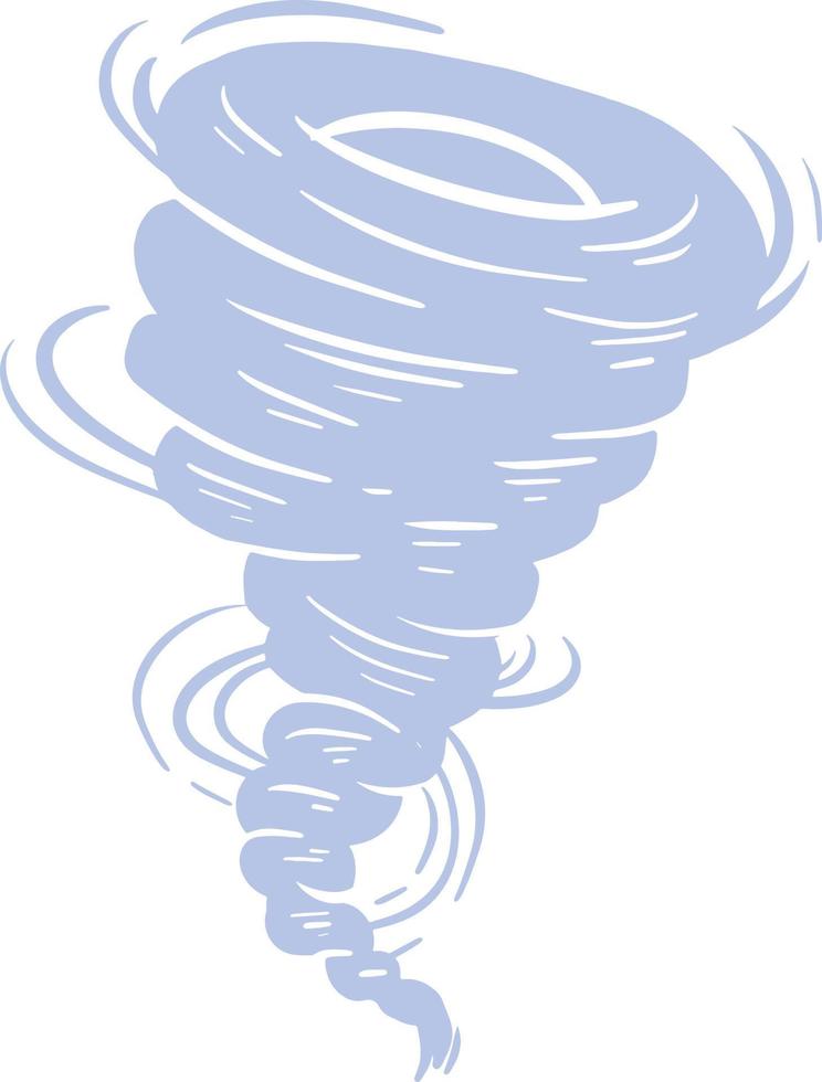 ilustración de tornado fuerte vector