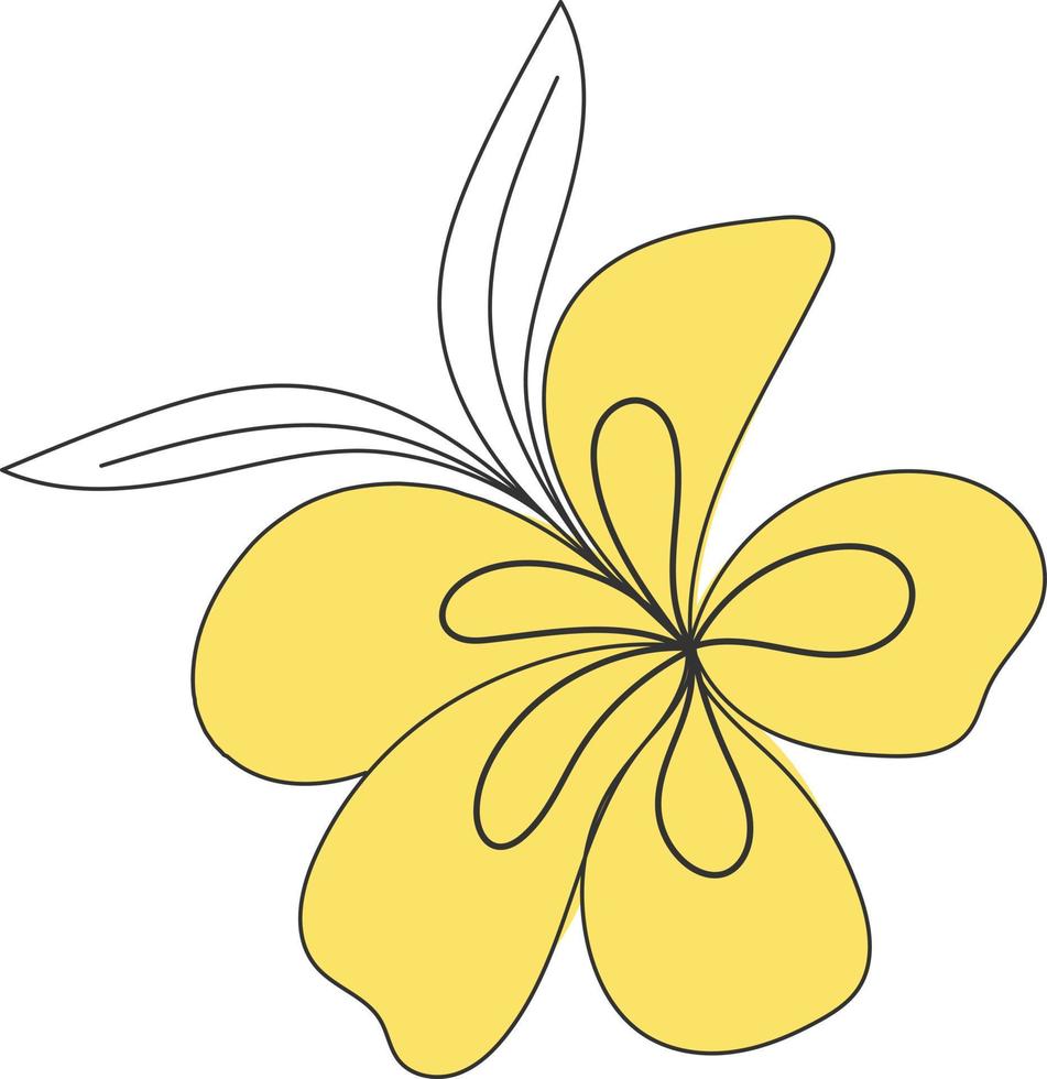 ilustración de flor de plumeria de spa vector