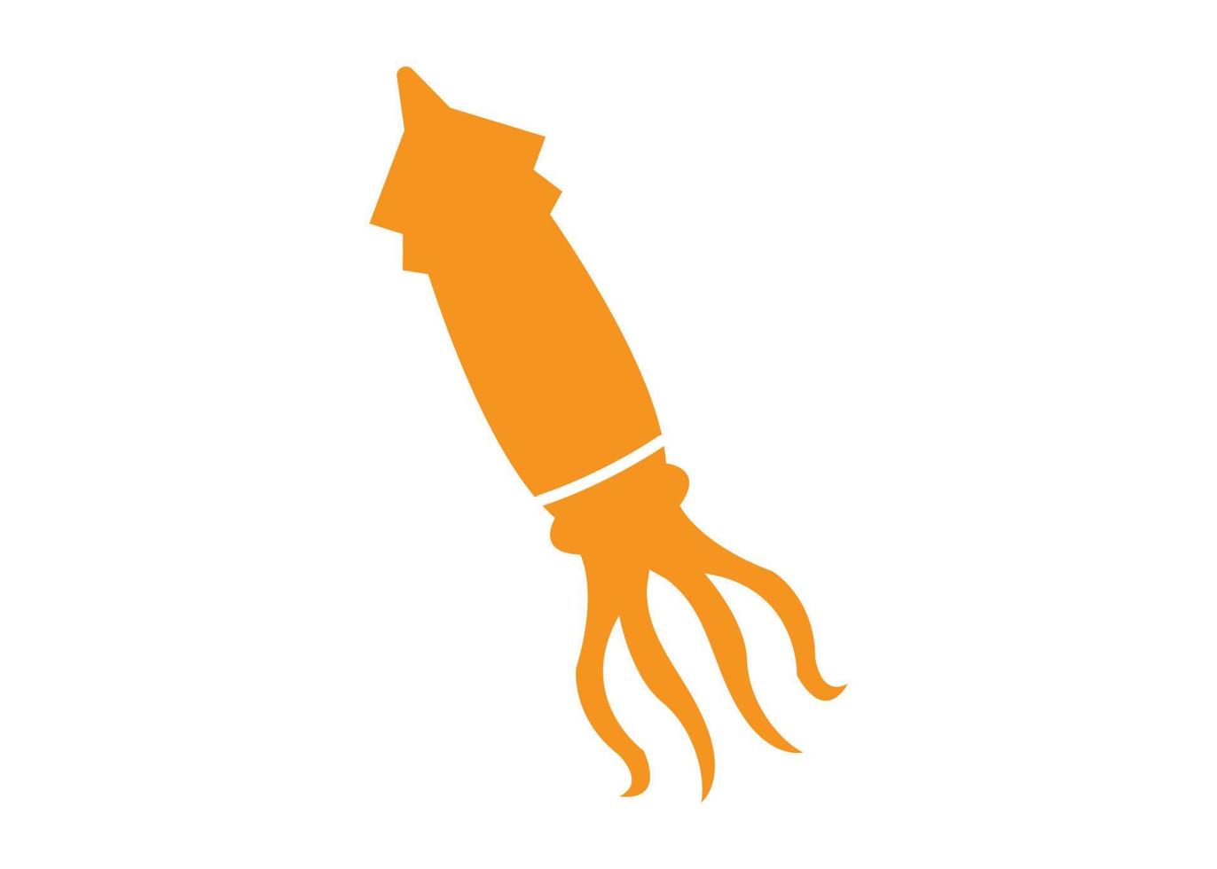 calamar icono logo diseño plantilla vector símbolo