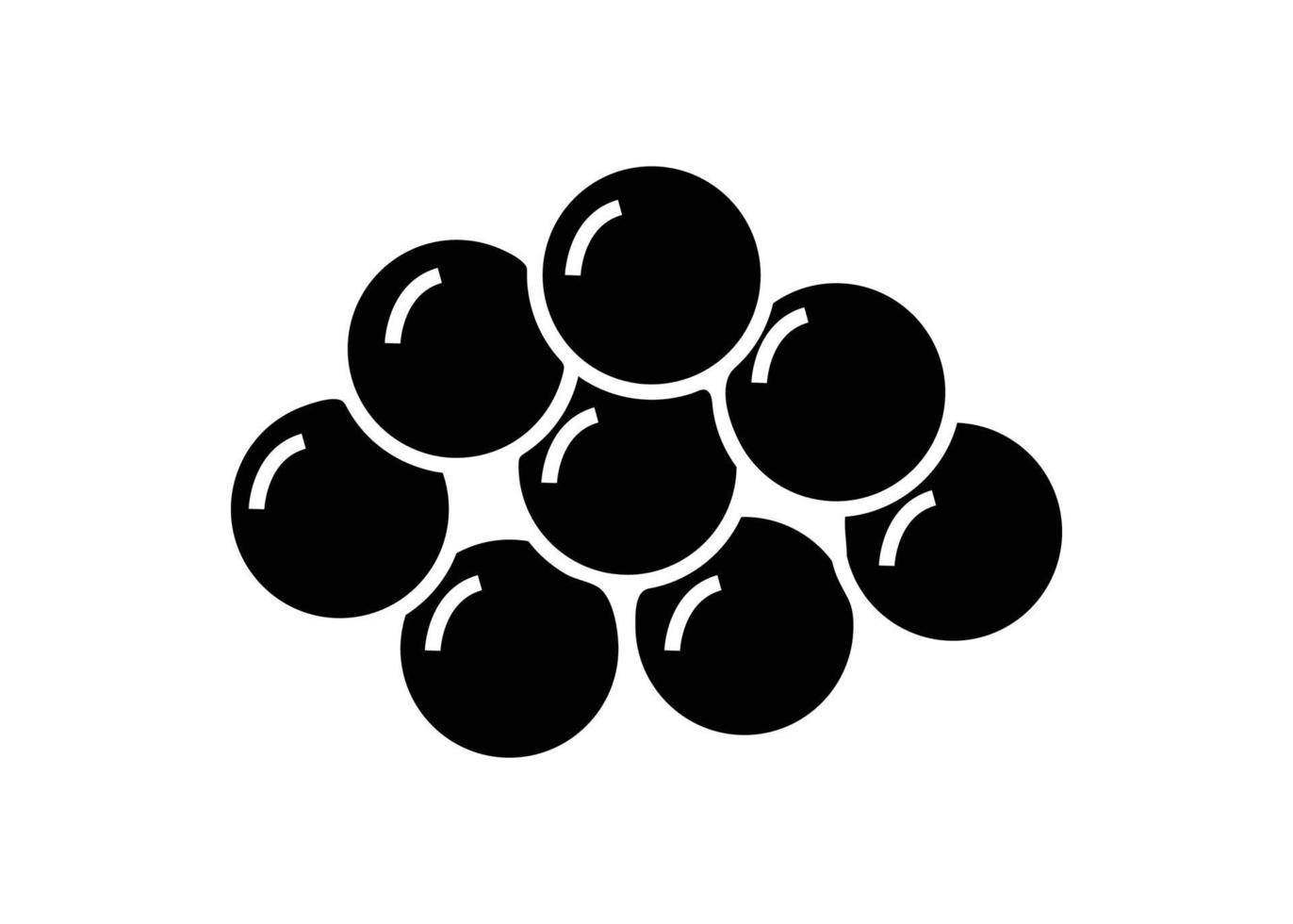 símbolo de vector de plantilla de diseño de logotipo de icono de caviar