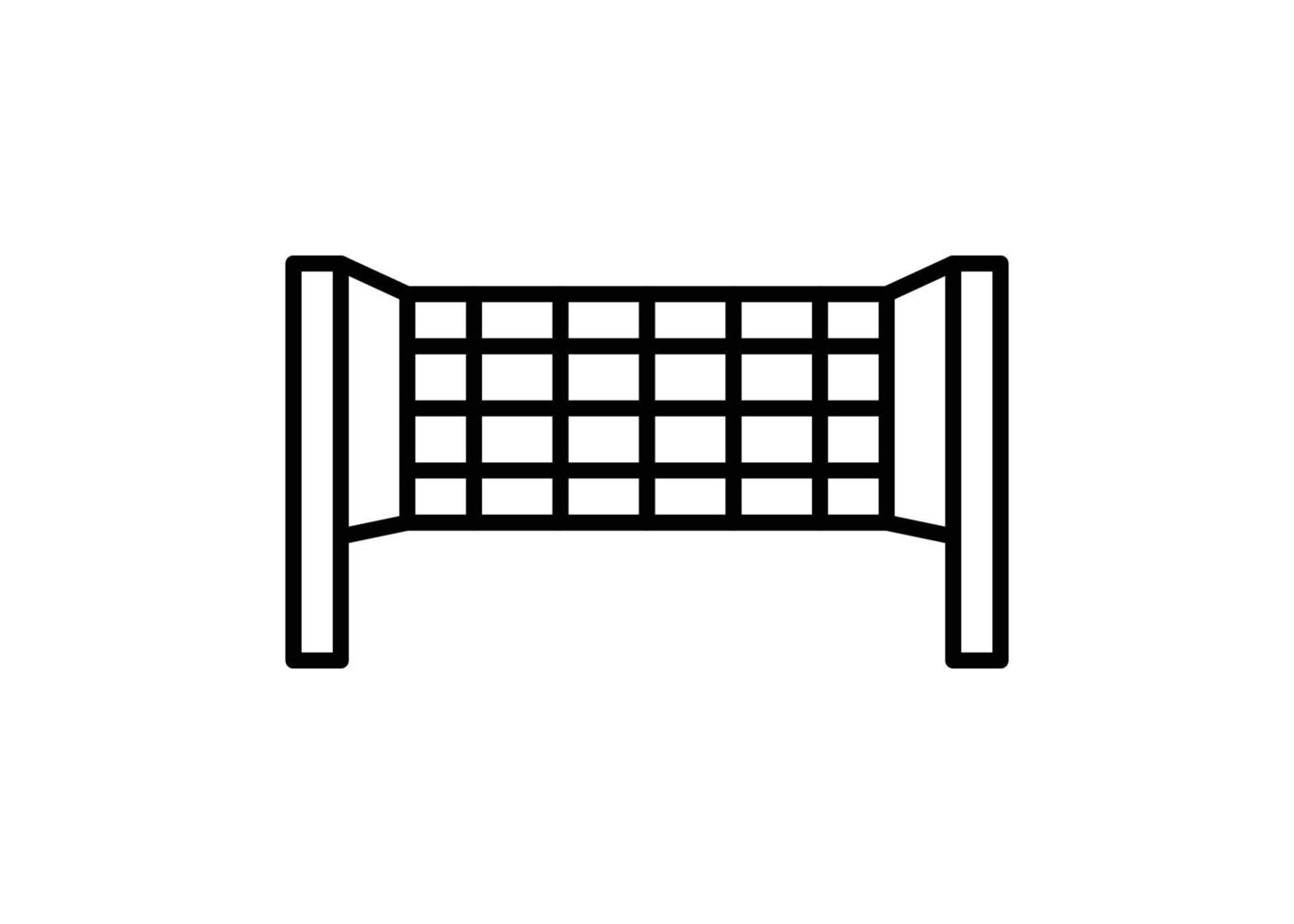 Volleyball net icon summer design template vector isolated illustration