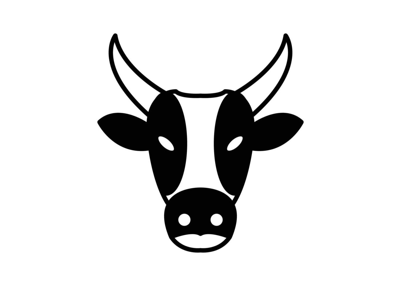 Cow icon farm clipart design template vector isolated illustration