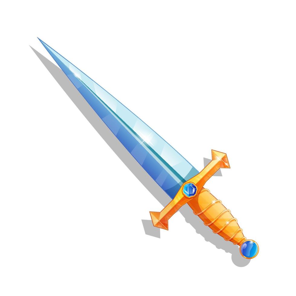 sword vector isolated white background