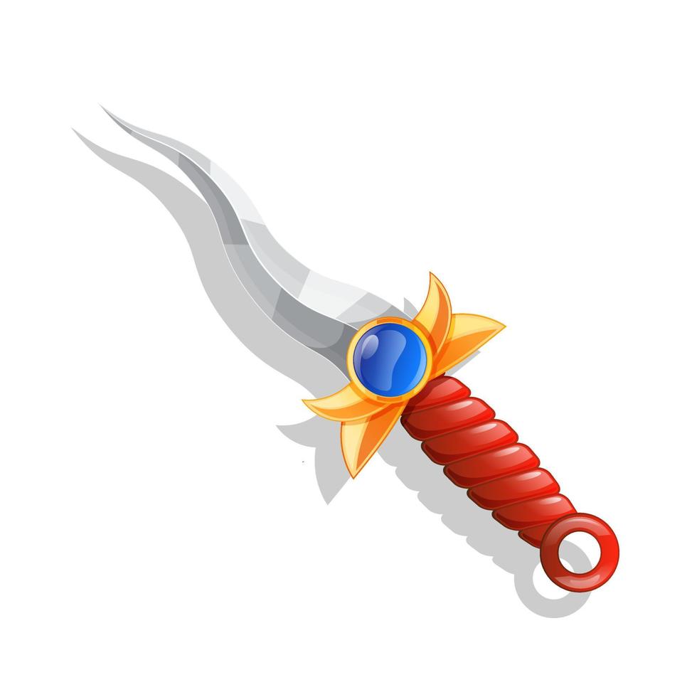 Dagger vector isolated white background