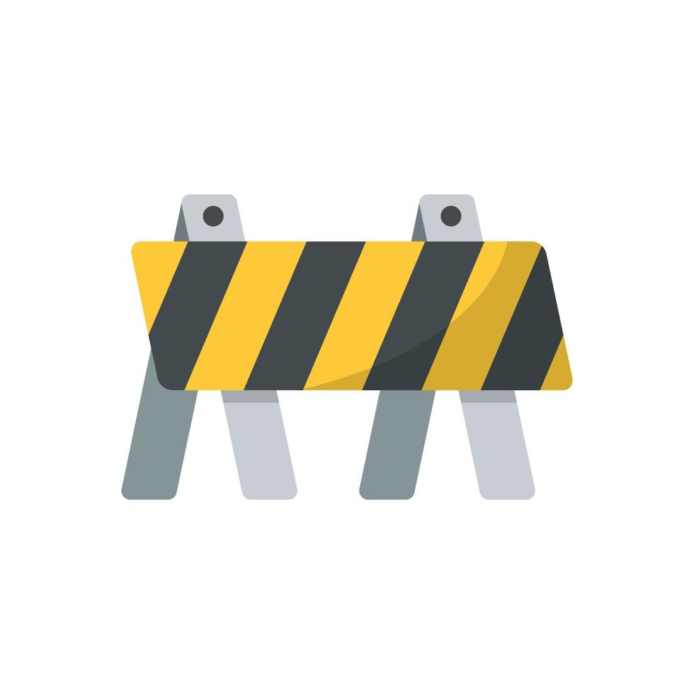 Road barrier, barricade isolated on white background vector