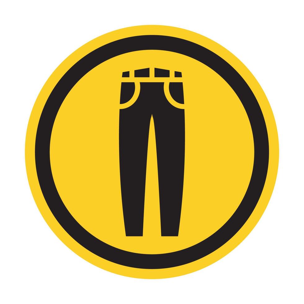 icono de vector de jeans aislado sobre fondo blanco