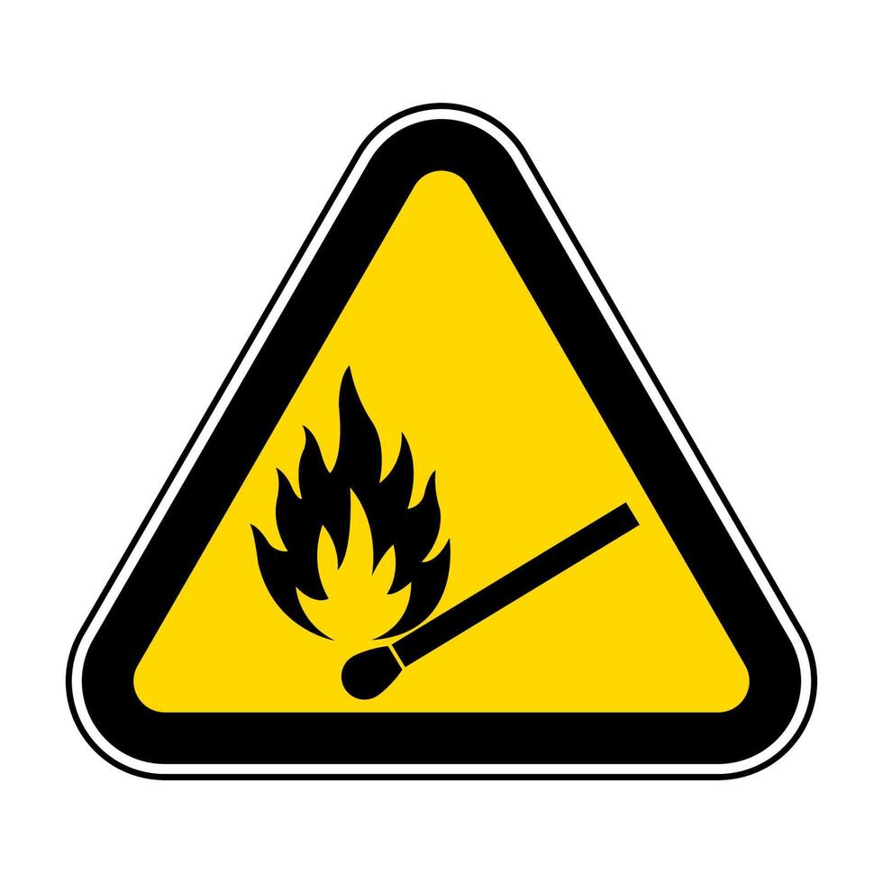 No Fire, No Matches or Open Flame Sign vector