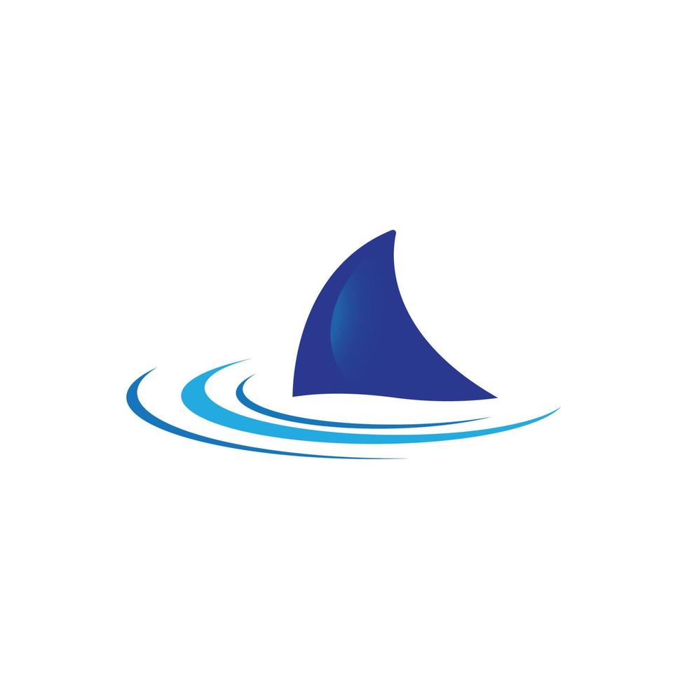 Shark symbol vector icon illustration