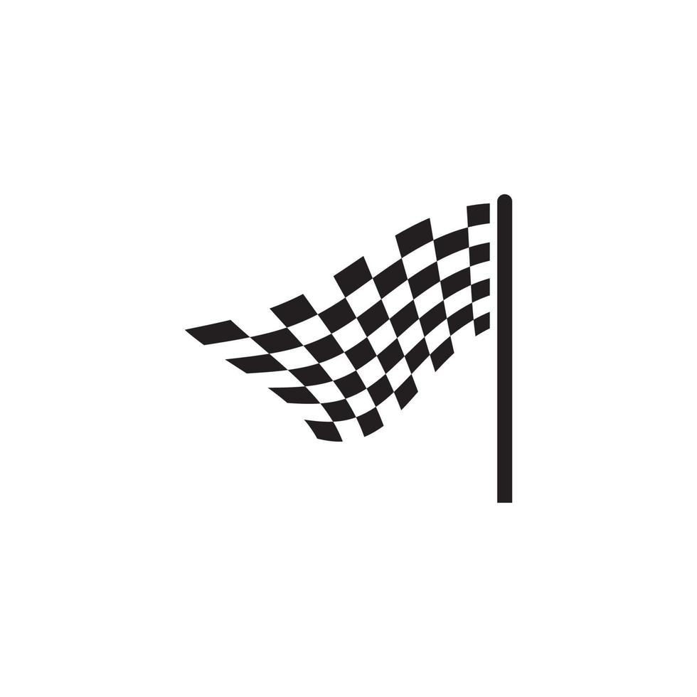 Flag race vector icon