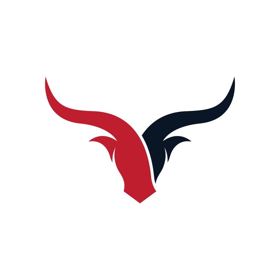 Bull head logo images vector