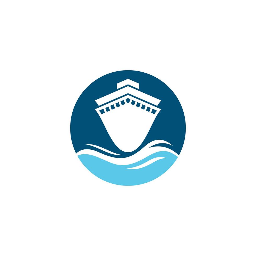 Cruise ship symbol vector icon illustration