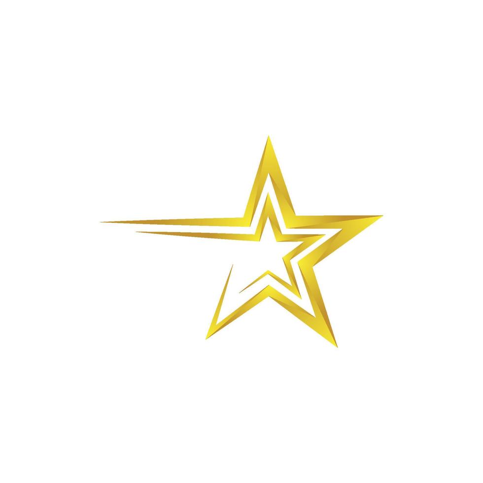 Diseño de ilustración de icono de vector de estrella