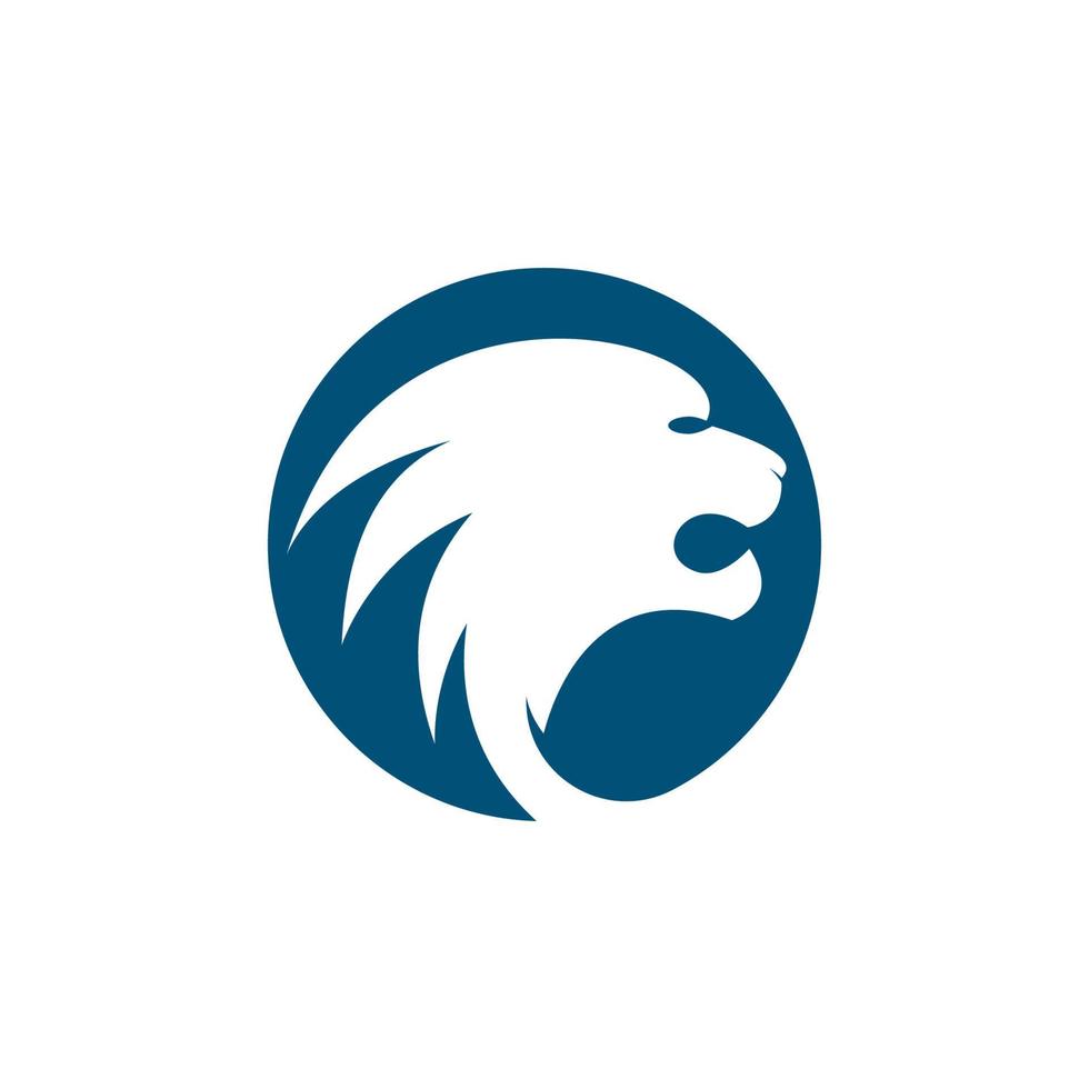 Lion head vector icon