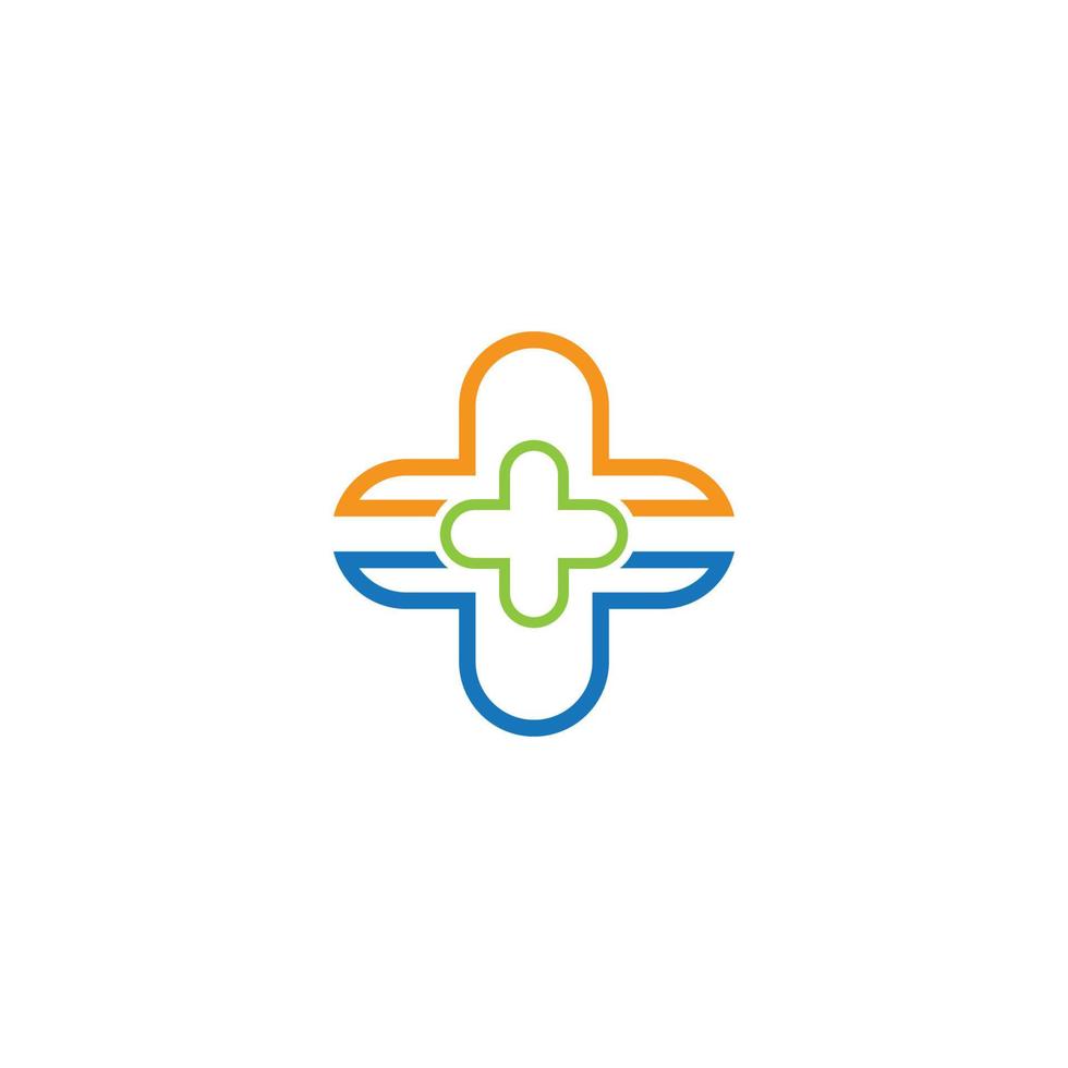 Medical cross vector icon